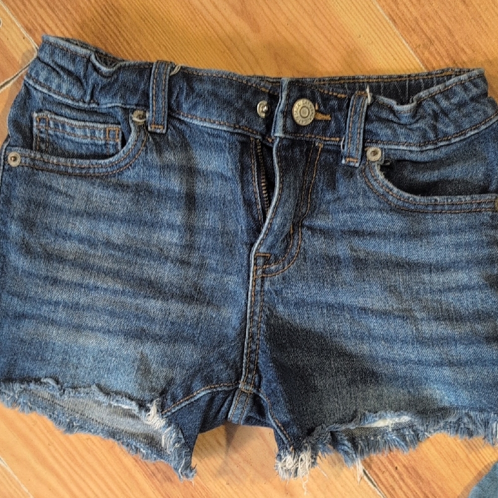 Cat & Jack Distressed Blue Jean Shorts